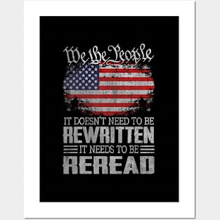 Constitution Of The Usa Needs To Be Reread Posters and Art